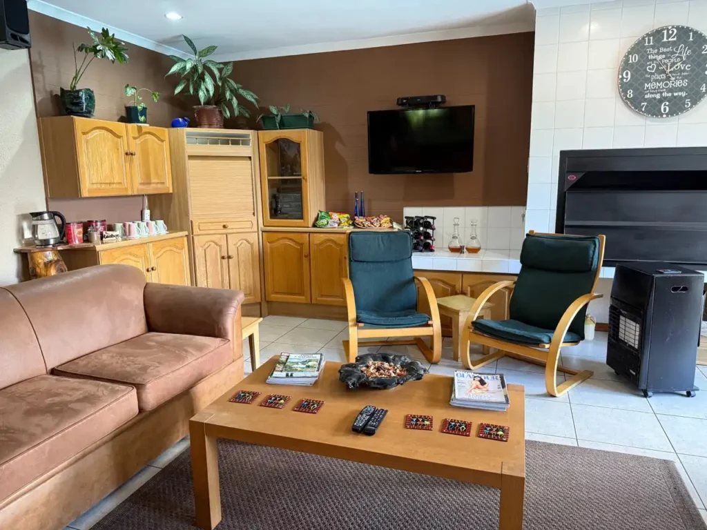Cozy lounge area with seating